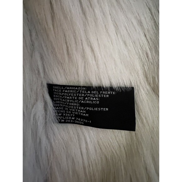 Vtg Mix It Woman’s Large Mid Length Ivory faux suede penny lane coat Peasant Y2k - Picture 6 of 8